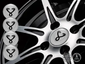 Shelby Adesivi Cupola Epox Logo Decalcomania Cerchio Resina